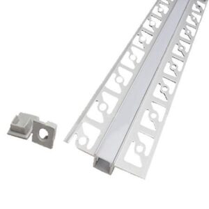 profil aluminiu banda led pentru rigips 2m mat v tac