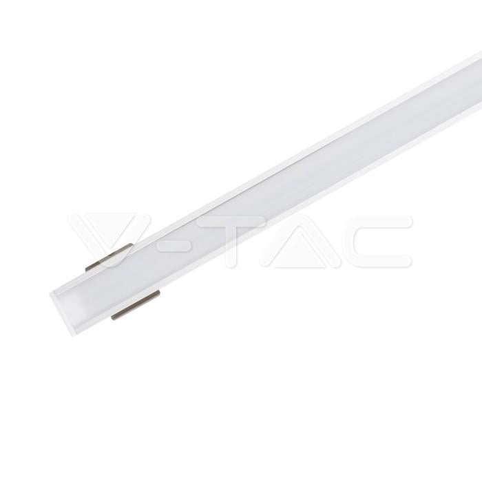 profil aluminiu pentru banda led 2m 174mm x 121mm mat v tac 1