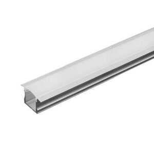 profil aluminiu pentru banda led 2m 23x155mm montaj ingropat capac alb mat v tac