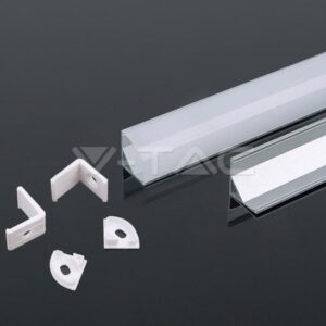 profil aluminu rotunjit pentru banda led 2m 158mm x 158mm v tac