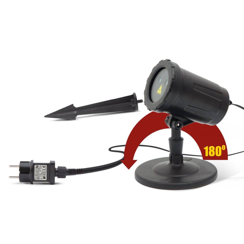 proiector decorativ laser cu tarus verde rosu ip44 240v 2