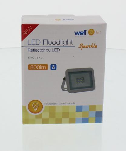 proiector led 10w 800lm ip65 4000k alb well 3