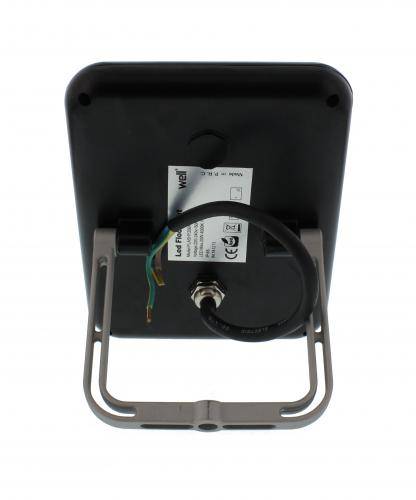 proiector led 20w 1400lm ip65 4000k alb mediu carcasa aluminiu negru well 2