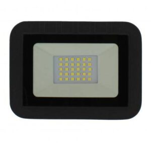 proiector led 20w 1600lm ip65 6500k alb rece carcasa aluminiu negru well