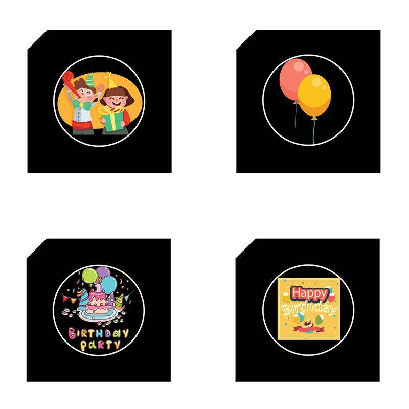 proiector led festiv 4 modele 4x3w vipow 3