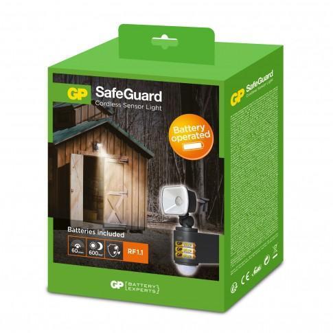 proiector led gp safeguard 11 cu baterie si senzor miscare 1x led 2