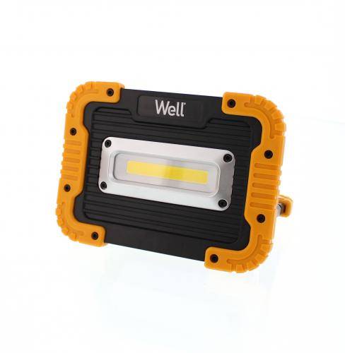 proiector led portabil cu baterie 4x aa 10w 600lm ip44 well 3