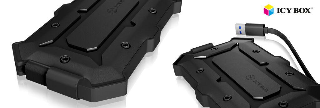 rack 25 max 95mm hdd ssd usb 30 ip66 waterproof enclosure icy box 2