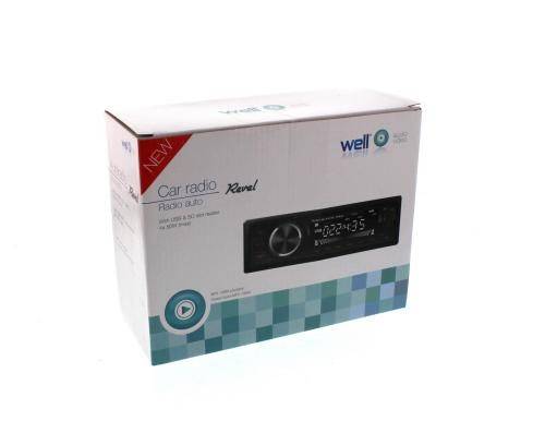 radio auto cu slot usb si sd 4x50w well 1