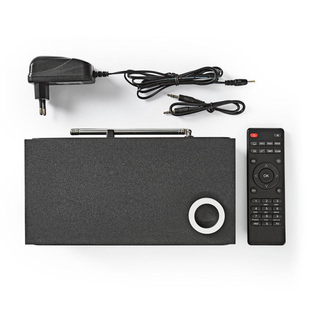 radio cu internet fm bluetooth telecomanda 18w negru nedis 2