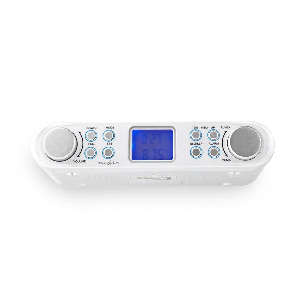 radio fm de bucatarie montabil sub cabinet 30 de posturi presetate alb nedis 10