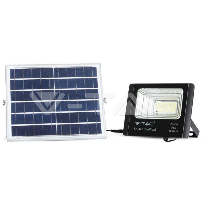 reflector led 16w 6000k 1050lm cu incarcare solara v tac 3