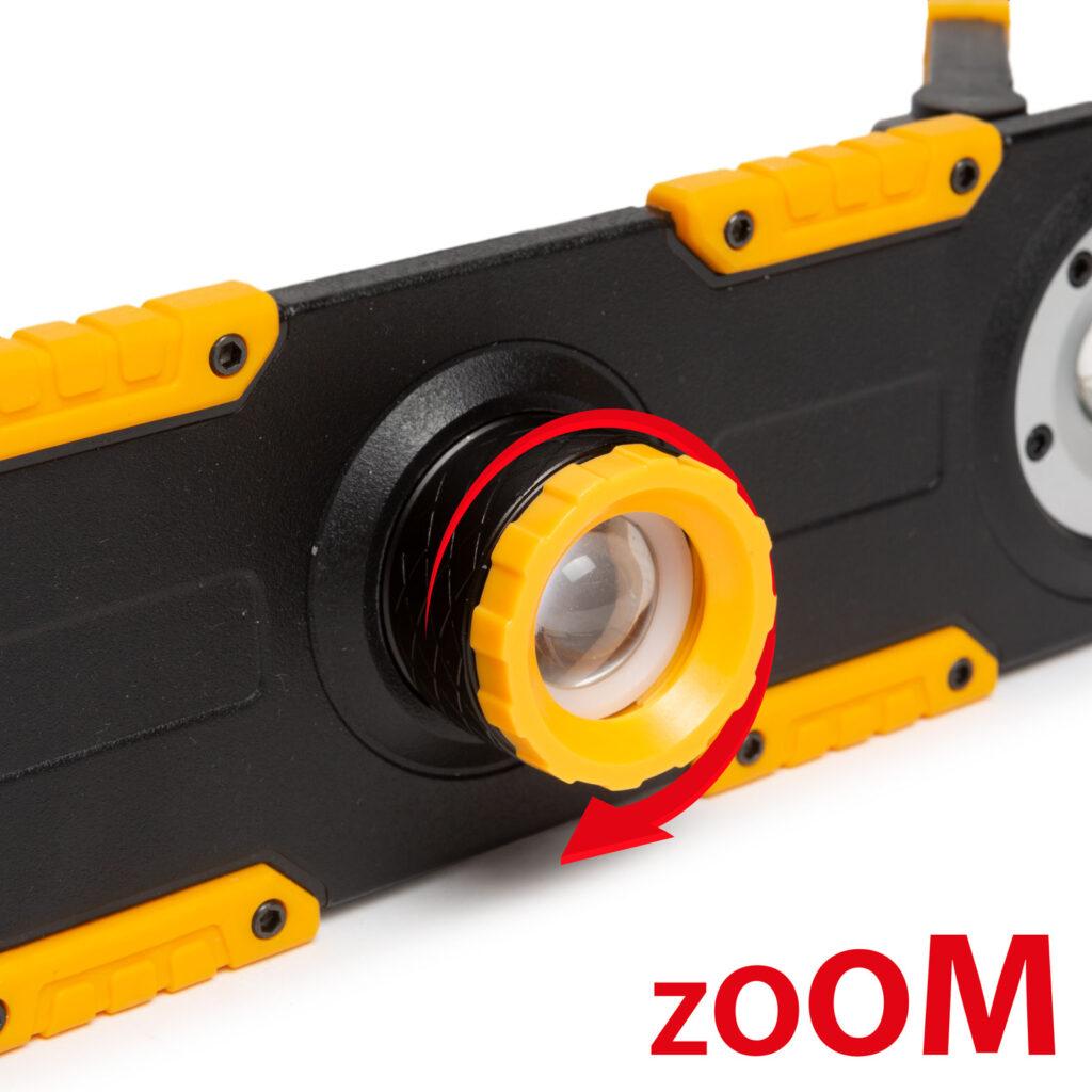 reflector led cu acumulator intensitate si focalizare reglabile 1200 lumeni phenom 18649 5