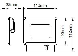 reflector led smd 10w 6000k 850lm ip65 negru v tac 1