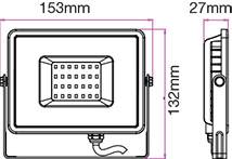 reflector led smd 20w 4000k 1600lm ip65 negru gri cip samsung v tac 1