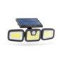 reflector solar 10w 600lm ip65 rotativ cu senzor de miscare 3 led uri cob
