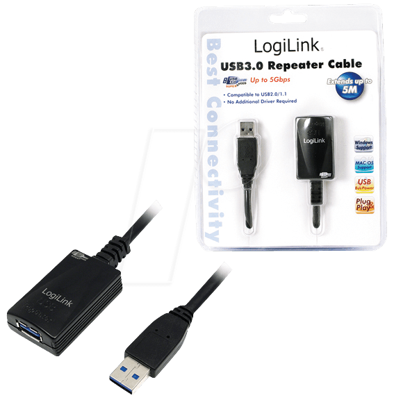 repeater usb 30 5m usb a soclu usb a mufa logilink ua0127 2