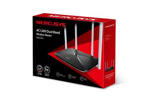 router wireless dual band ac12 ac1200 4 antene fixe mercusys 2