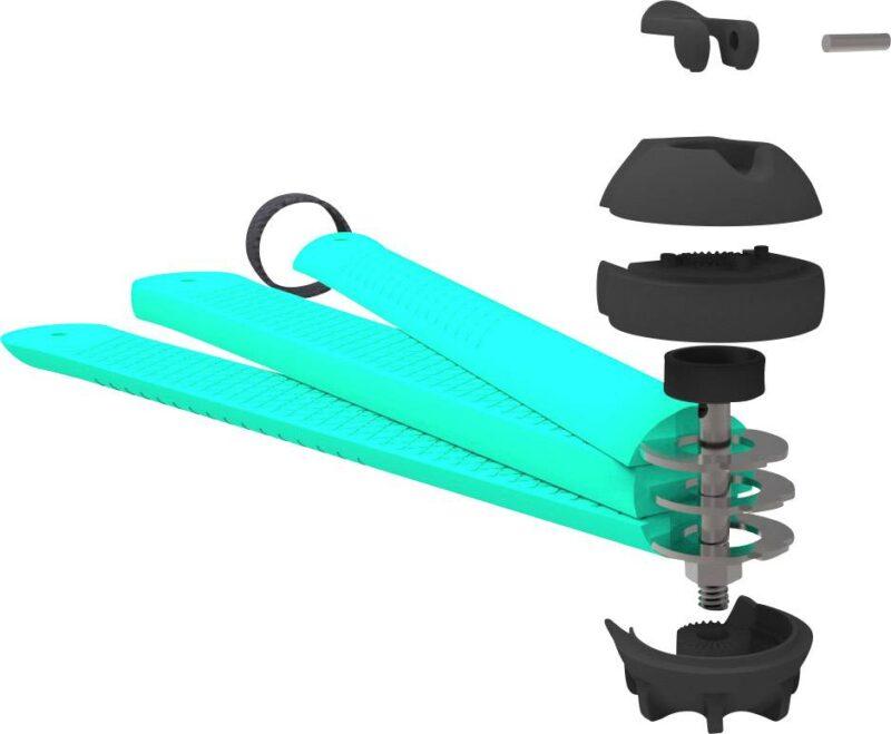 selfie stick trepied flexibil cu telecomanda bluetooth turcoaz 3pod zbam 2