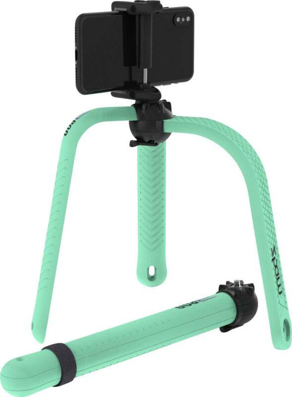 selfie stick trepied flexibil cu telecomanda bluetooth turcoaz 3pod zbam 3