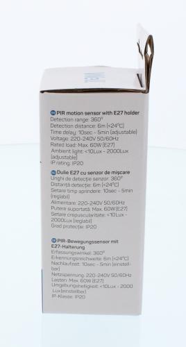 senzor de miscare infrarosu cu dulie e27 well 2