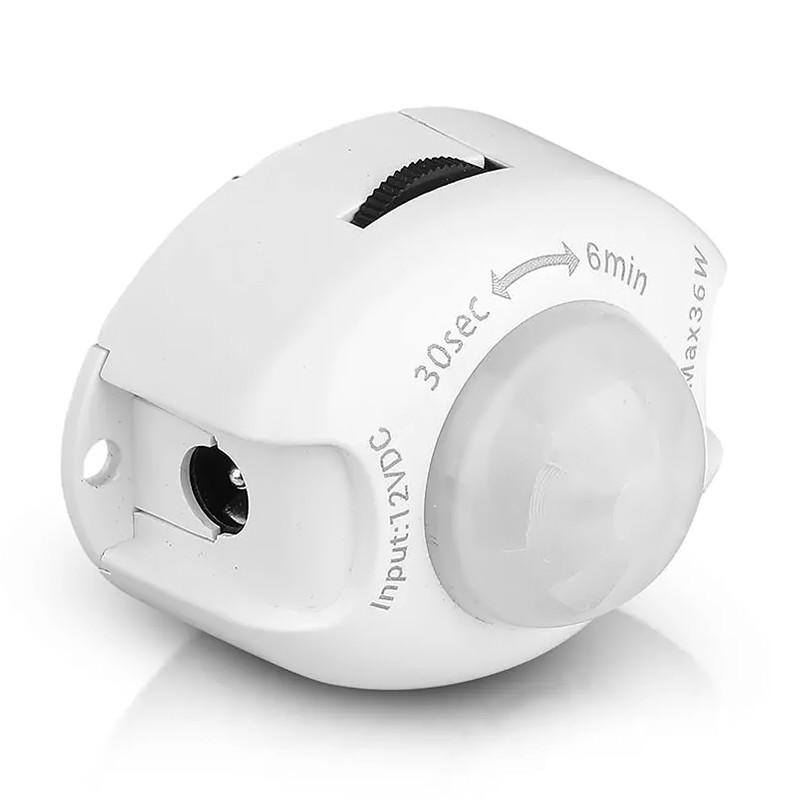 senzor miscare pentru banda led 12v 36w detectie 2 5m temporizare 3 sec 6 min v tac 1