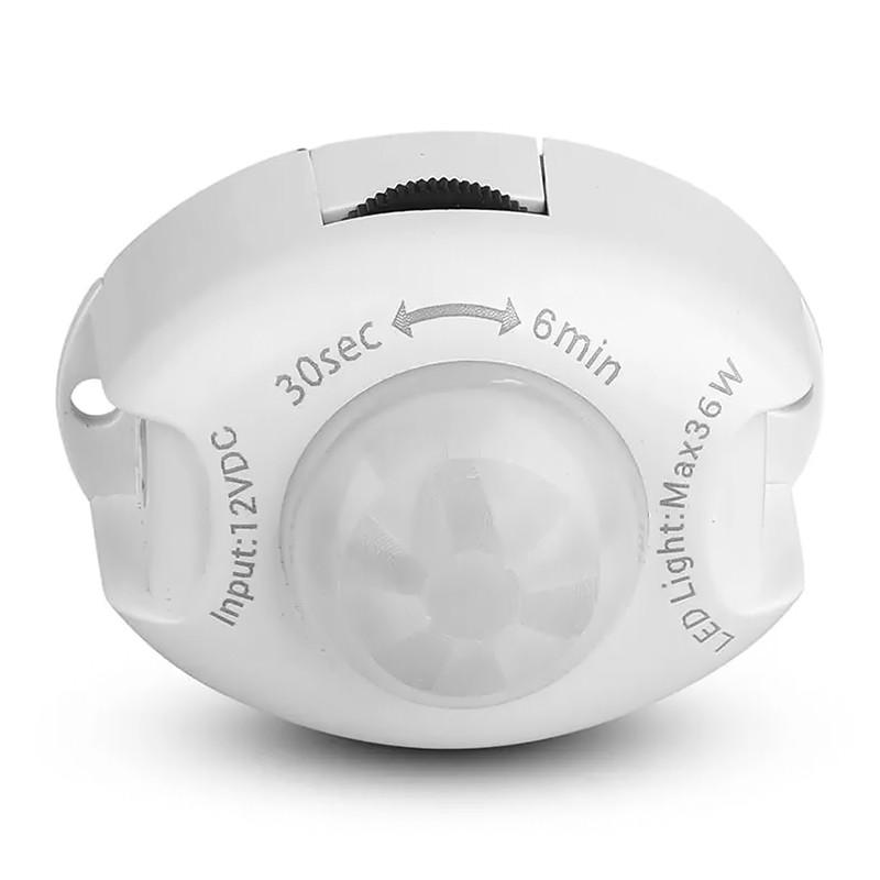 senzor miscare pentru banda led 12v 36w detectie 2 5m temporizare 3 sec 6 min v tac 2