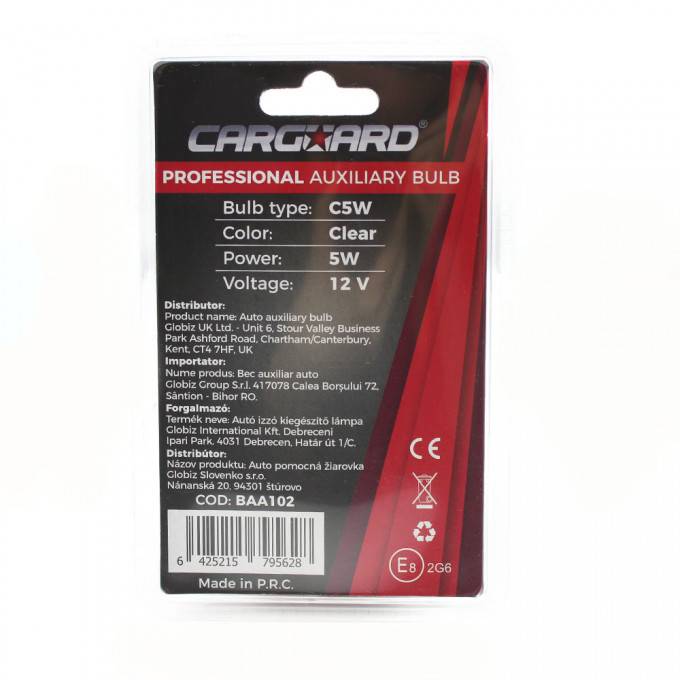 set 2 becuri c5w incandescent carguard 2