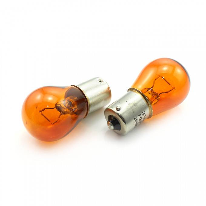 set 2 becuri py21w incandescent carguard