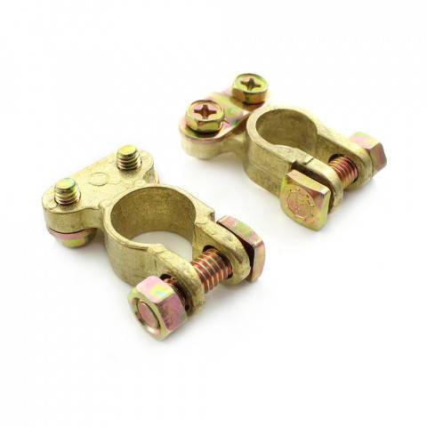 set 2 borne baterie auto pozitiv negativ cupru carguard 2