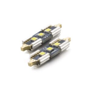 set 2x becuri auto c5w 31mm led smd alb 12v 3w 350lm canbus interior portbagaj carguard