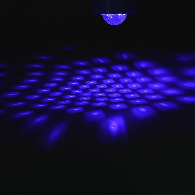 set 4 mini astro rgb cu stroboscop si telecomanda 6