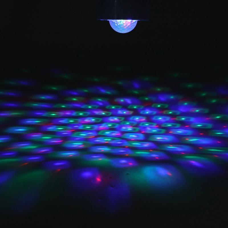 set 4 mini astro rgb cu stroboscop si telecomanda 7