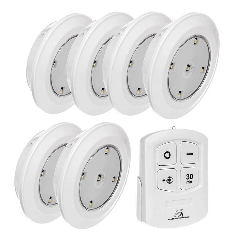 set 6 lampi led cu telecomanda mce0165 set 6 lampi led cu telecomanda mce0165