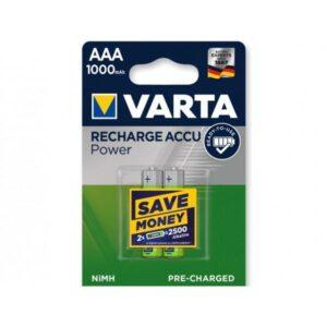 set acumulatori aaa r3 nimh 1000mah 2buc blister 5703 varta