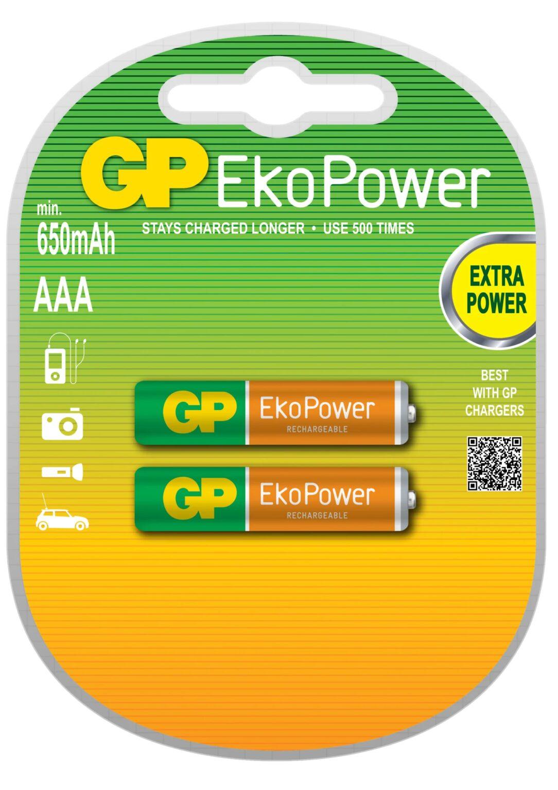 set acumulatori r3 aaa 650mah nimh eko 2buc blister gp 1