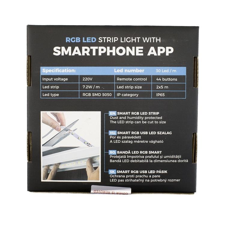 set banda led 30 m rgb smart 2x5m ip65 72w m 36w sunshine 8
