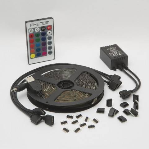set banda led pentru iluminare fundal tv cu telecomanda 32 42 inch phenom 2