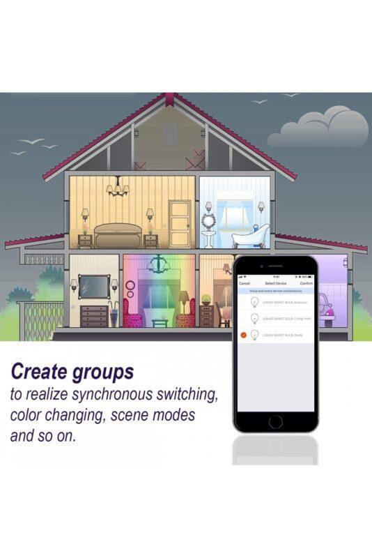 set banda led smart wifi woox r5093 5m rgb color alb cald 24w 150buc x 016w 2