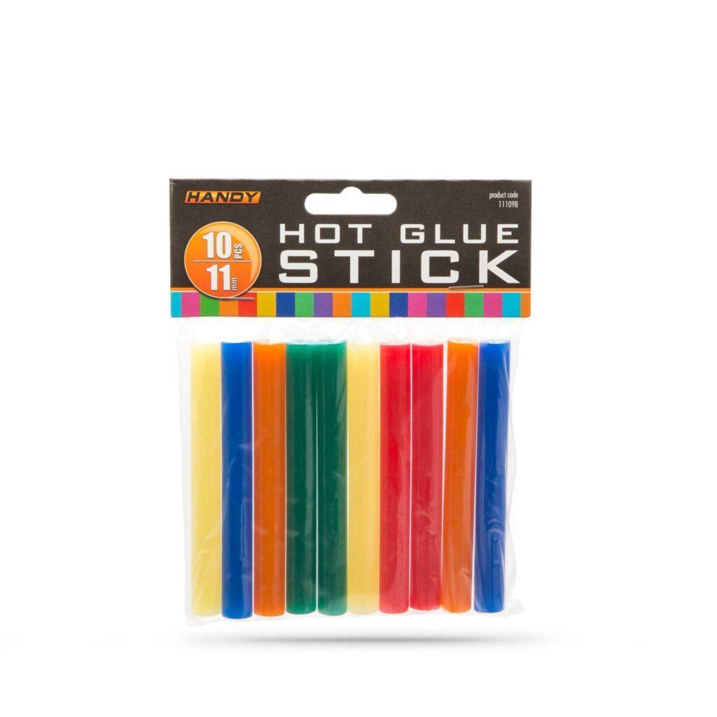 set baton plastic termoadeziv silicon 11mm x 10cm colorat 10buc handy 1
