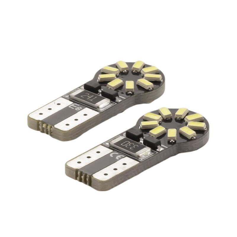set becuri led auto t10 w5w 12v 3w alb rece canbus set 2buc pentru interior portbagaj carguard can126 1