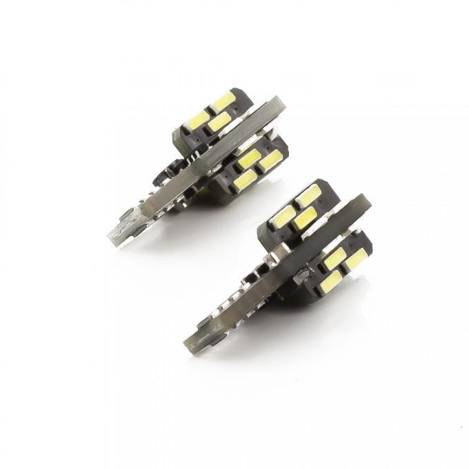set becuri led auto t10 w5w 3w 240lm 6500k 12v canbus pentru interior portbagaj carguard 2