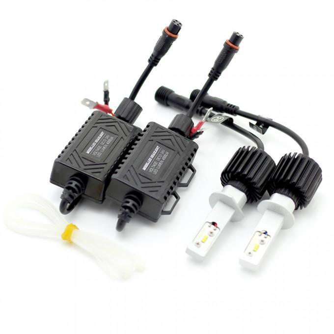 set becuri led h1 12 24v 6000k 4000lm 2buc carguard 2