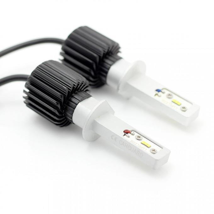 set becuri led h1 12 24v 6000k 4000lm 2buc carguard 4
