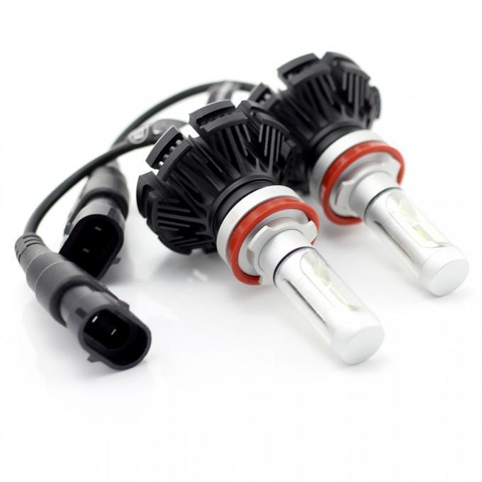 set becuri led h11 400lm 6000k 12 24v 2buc carguard 4