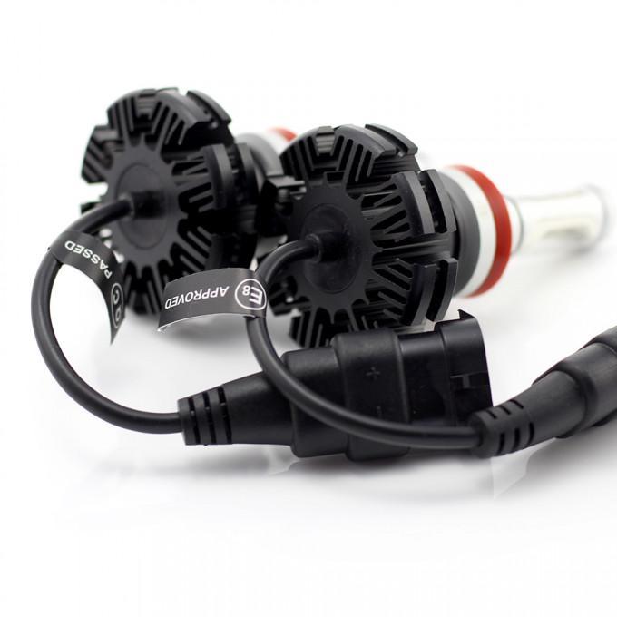 set becuri led h11 400lm 6000k 12 24v 2buc carguard 5