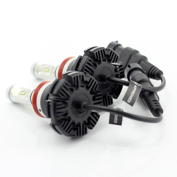 set becuri led h11 400lm 6000k 12 24v 2buc carguard 6