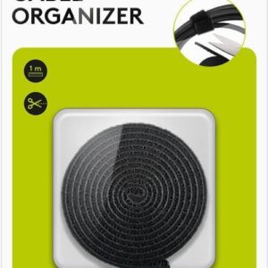 set de gestionare fixare cabluri 1m negru goobay