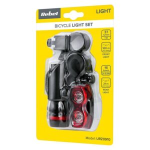 set-far-led-1w-si-stop-led-2x05w-pentru-bicicleta-pe-baterii-2x-aaa-3x-aaa-rebel