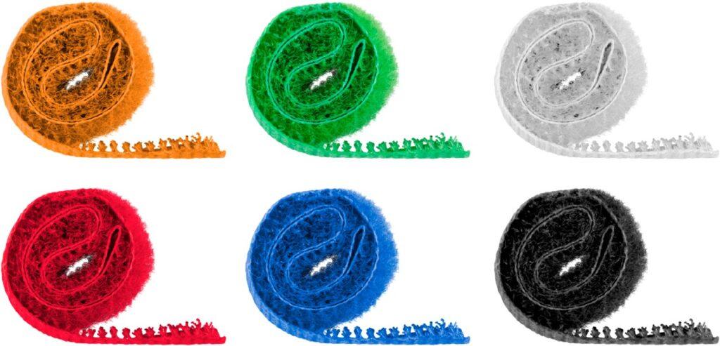 set fasete panza de gestionare a cablurilor cu fixare carlig si bucla 170x20 mm goobay 4